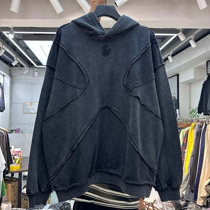 Reverse design process solid color hoodie Street King Limited