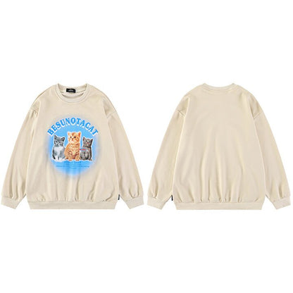 "Little Family" Unisex Men Women Streetwear Graphic Sweatshirt Daulet Apparel