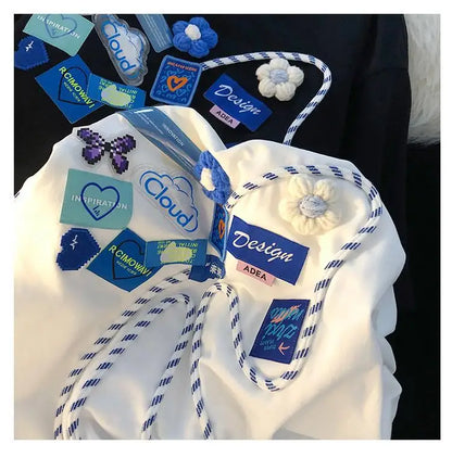 Super Chic Appliques Butterfly Bow Creative T Shirts Sweet Girl Kawaii Clothes 2022 Summer Large 2XL Korean Brand Office Ladies Street King Limited