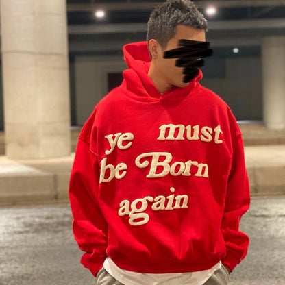 24ss 12 Colors CPFM KANYE WEST “ye must be born again” Letter Print High-Street Basic Hoodies Cotton Casual Hoodies For Men Street King Limited