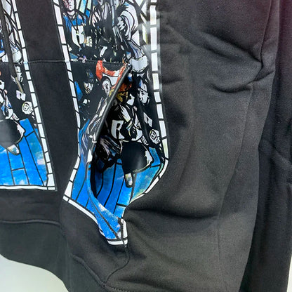 New WHO DECIDES WAR Hoodies Men Woman Deep Blue Oversized Vintage Eagle Printing Trend Hip Hop Hooded Hoodies Street King Limited