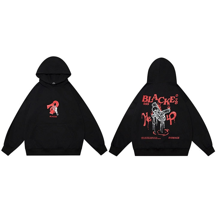 "Rise From Below" Unisex Men Women Streetwear Graphic Hoodie Daulet Apparel