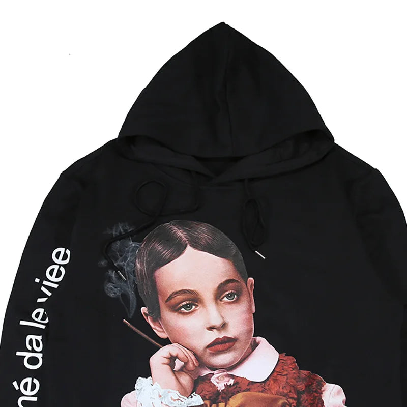 New 2022 Men luxury Beauty Smoke Hoodies Hoody hooded Sweatshirts velvet Cotton Drake Thick Fleece Street Hip hop A286 Street King Limited