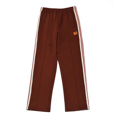 good quality brown motion casual pants men woman lovers trend side edge weaving embroidery drawstring loose trousers unique default style 4803