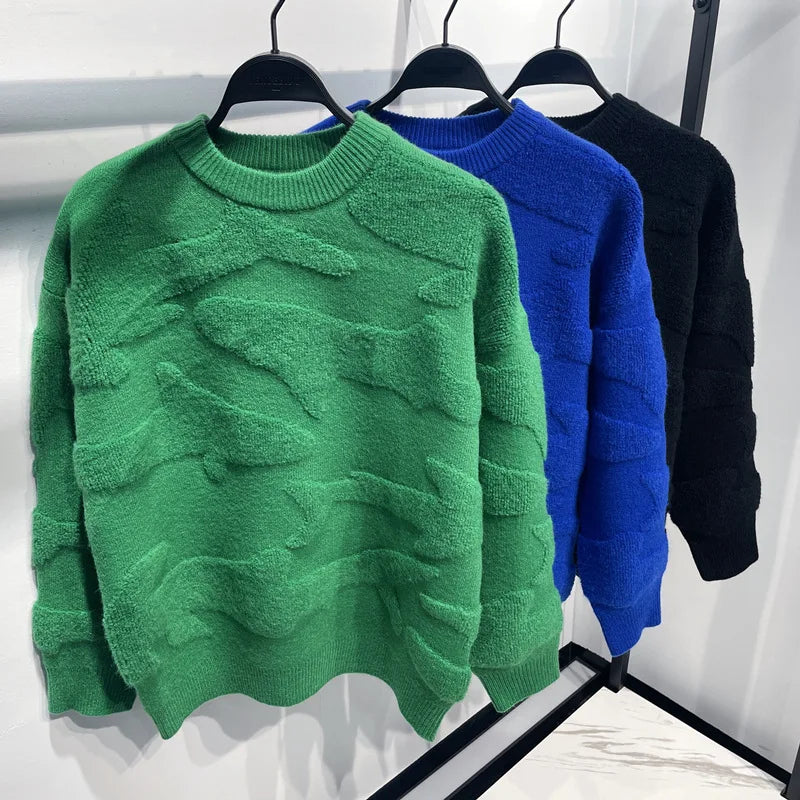 New 2022 Luxury Gentleman Cotton Classic whale Casual Sweaters Pullovers Asian Size Homme Thicken High Quality Drake #A495 Street King Limited