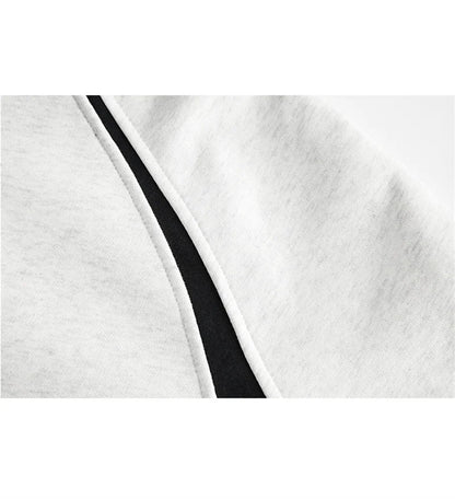 Autumn Oversized Zipper Hoodies For Men New Casual Hooded Cardigan Jackets Streetwear Patchwork Fleece Y2K Hoody Sweatshirts Street King Limited
