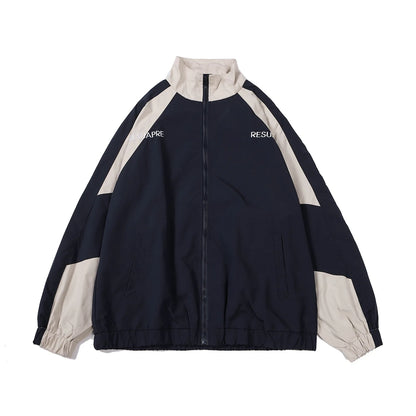 hip hop varsity baseball jackets mens harajuku patchwork color block coats oversized casual loose thin windbreaker jacket unisex unique default style 4347