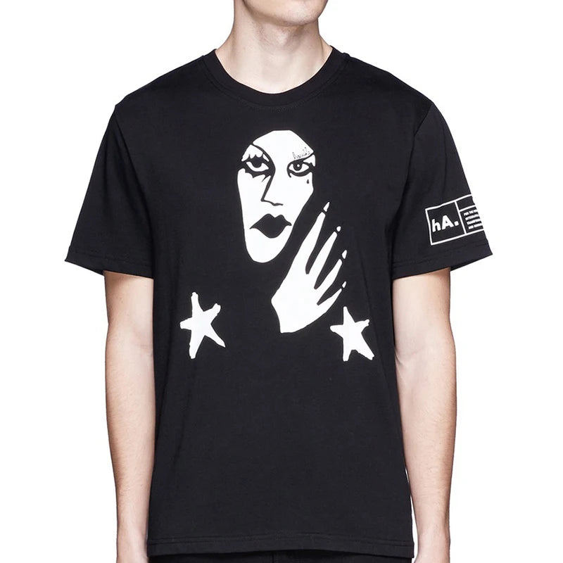 HACULLA T Shirts Men Woman Spring Summer White 1:1 Good Quality O-Neck Casual Vintage Top Tees Street King Limited