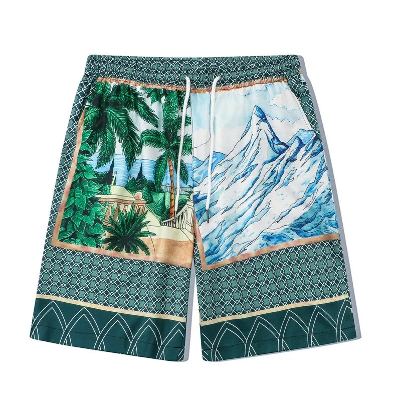 Streetwear Dark Icon Summer Holiday Beach Mens Set Hawaiian Shirts And Shorts | S Dark Icon Summer Holiday Beach Mens Set Hawaiian Shirts And Shorts Fashion Sweater Jacket With Graphic Design For Men