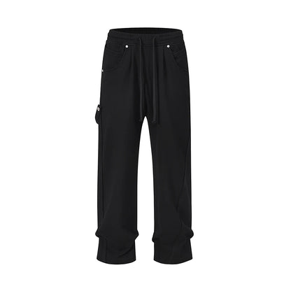 Streetwear Washed Vintage Solid Baggy Joggers Sweatpants Mens and Womens Straight Pocket Loose Casual Drawstring Trousers Street King Limited