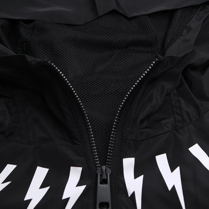 New luxury Men 2023 Classic Neil Thunderbolt Zipper Windbreak Windproof Parka Jackets With Hoody Outdoor Wear Thin #426 Street King Limited