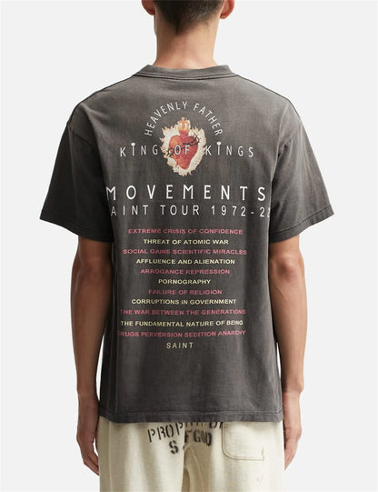 Summer Retro VINTAGE Eye Pattern Printed High-Street Wear Casual Loose Quality T-Shirt Tops For Men Street King Limited