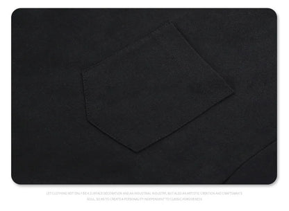 Side stitching color bump hem drawstring plus two layers of short-sleeved shirt profile Street King Limited