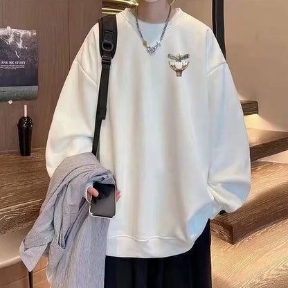 Dove Of Freedom Graphic Printed Men's Crewneck Hoodies Hip Hop Fashion Pullover Sweatshirts Hombre Y2K Streetwear Fleece Clothes Street King Limited