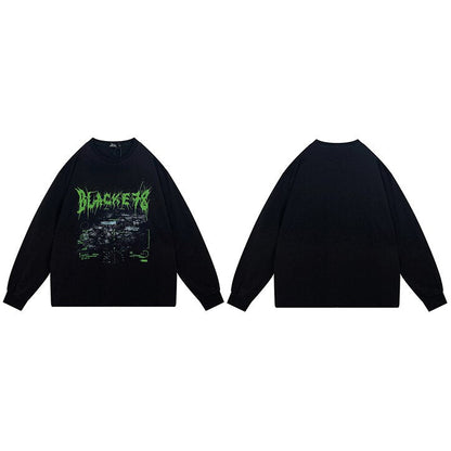 "Top Speed" Unisex Men Women Streetwear Graphic Sweatshirt Daulet Apparel