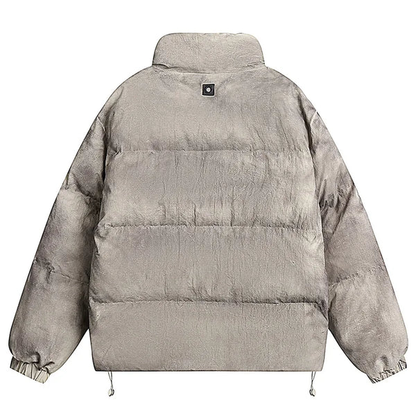 Men's Retro Parka Street Hip-Hop Harajuku Jacket Oversized Thickened Loose Down Jacket Couple Style Tie-Dye Parka Coats Street King Limited