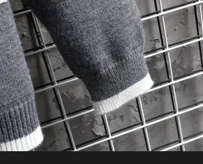 Brand Clothing Men Winter High Quality Knitted Sweaters/Male Slim Fit Solid Color Round Neck Pullover Man Casual Sweaters 3XL Street King Limited