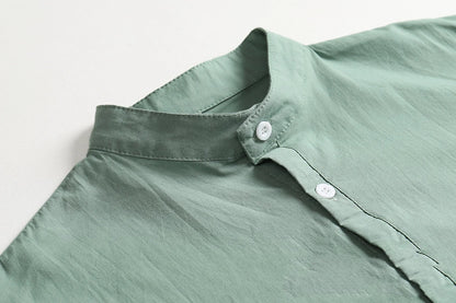 Summer Cotton-Linen Shirt Hotselling Casual Solid Shirt For Men Street King Limited