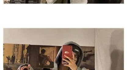 Fake two-piece coat men's ins, trendy Japanese functional workwear hooded jacket, autumn European and American retro trend tops Street King Limited