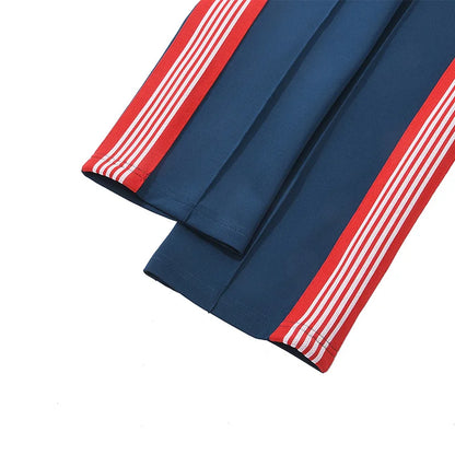 best quality embroidery logo new pants men woman side edge weaving stripe drawstring loose casual grey motion trousers unique default style 4958