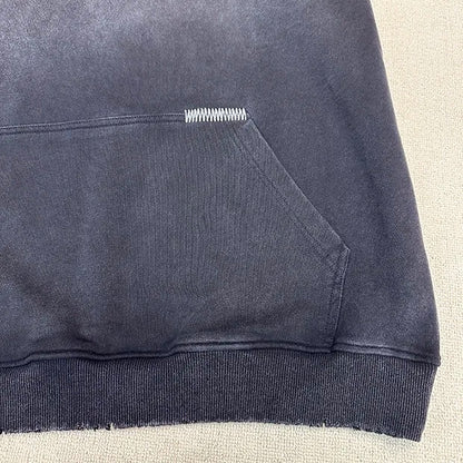 Gradient washing destroys vintage hoodies Street King Limited