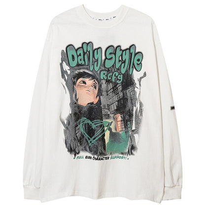"Daily Style" Unisex Men Women Streetwear Graphic Sweatshirt Daulet Apparel