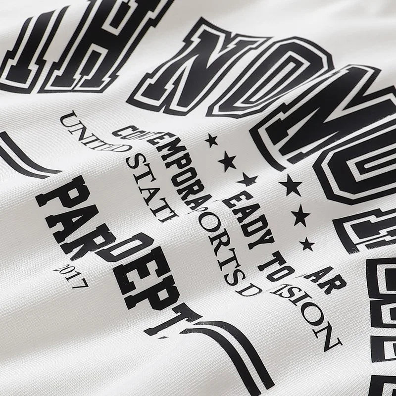 Black White IH NOM UH NIT Short Sleeve Tops Tee Men Woman Best Quality Simplicity Cotton Loose Versatile T Shirts Street King Limited
