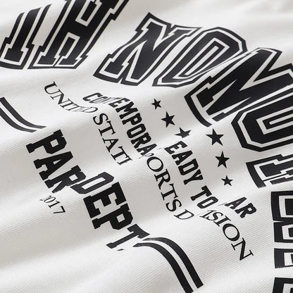 Black White IH NOM UH NIT Short Sleeve Tops Tee Men Woman Best Quality Simplicity Cotton Loose Versatile T Shirts Street King Limited