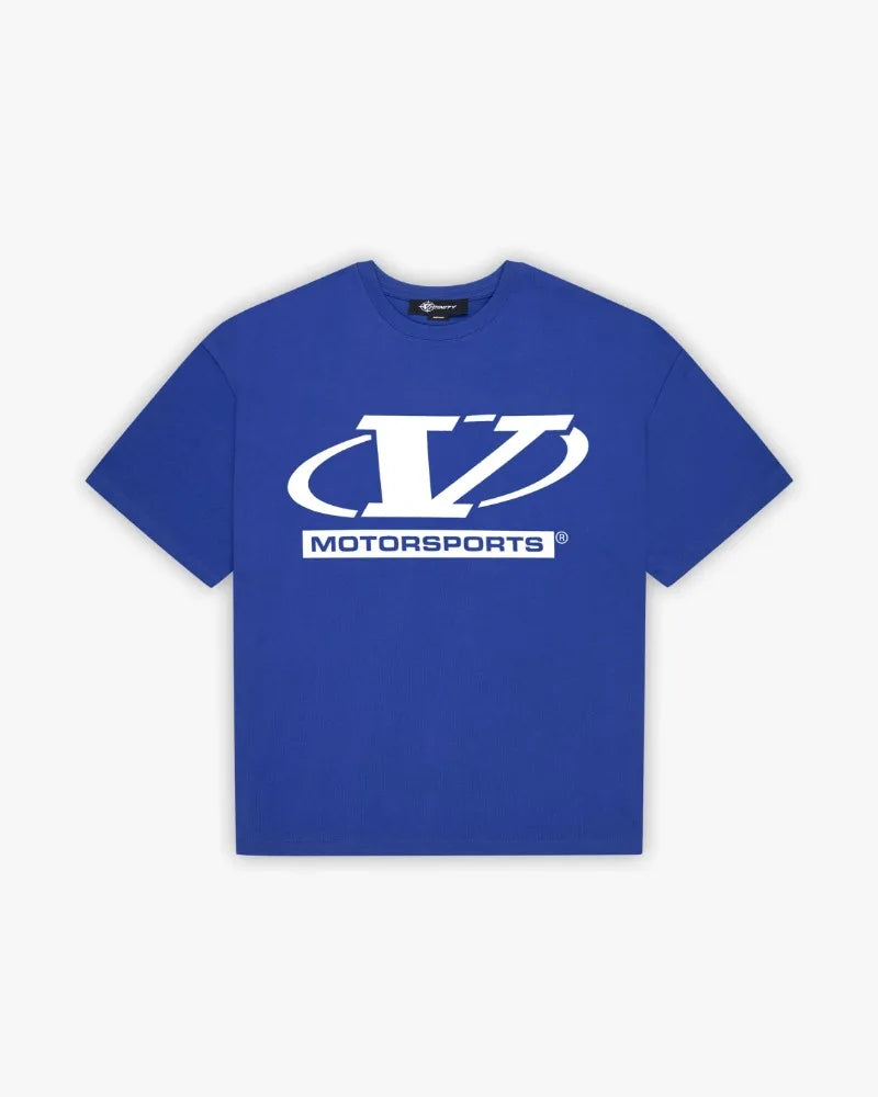 European and American New Racing Letter Printed Oversized Short-sleeved Tops Men Y2k Harajuku Retro Fashion Loose T-shirts Women Street King Limited
