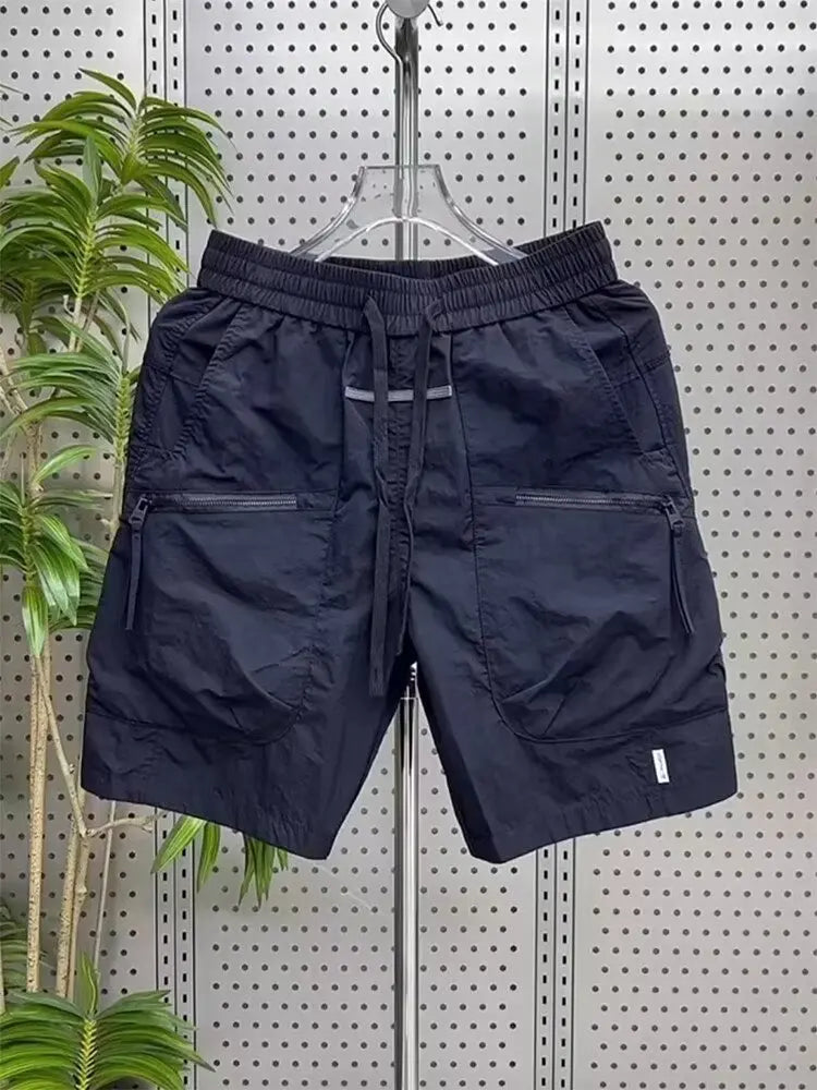 Cargo Shorts Men's Summer Thin Loose Multi-pockets Fifth Pants Quick Dry Shorts Male 2024 Summer Men Bermuda Shorts Korean fashi Street King Limited