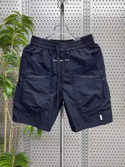 Cargo Shorts Men's Summer Thin Loose Multi-pockets Fifth Pants Quick Dry Shorts Male 2024 Summer Men Bermuda Shorts Korean fashi Street King Limited