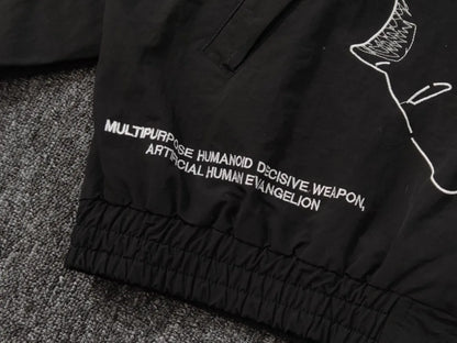 New Men Undercover Embroidery Parka noctilucent Track Zipper Casual Mess Windbreaker Hoody Trench Jackets Coat size 2 3 4 5 R089 Street King Limited