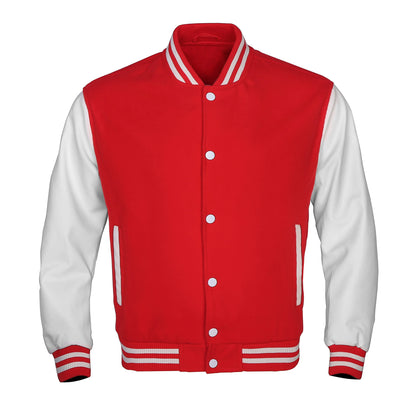 coat autumn solid casual leather sleeves wool unisex vintage baseball varsity jackets men unique default style 4389
