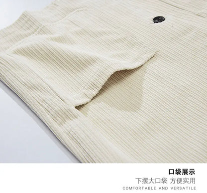 mens loose casual plus size fashion retro corduroy blazer jacket handsome man commuter business suit coat blazers outerwear unique default style 1224