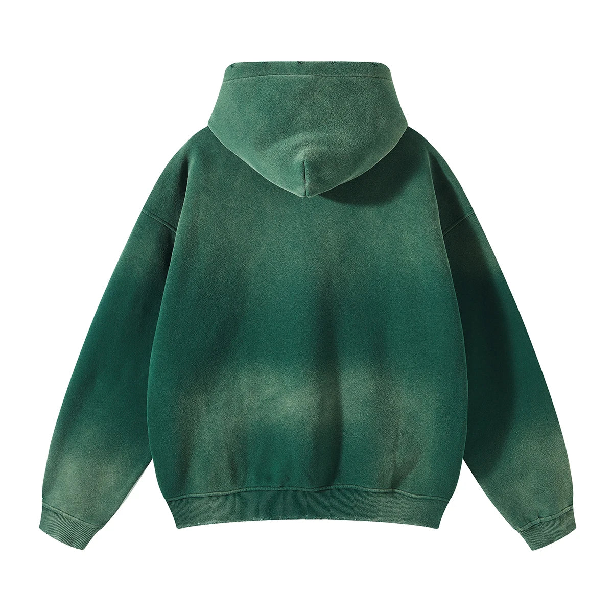 Autumn and Winter Washing Spray Dyeing Baggy Hoodies Distressed Hip Hop Gradient Men's and Women's Oversize Hooded Sweatshirts Street King Limited