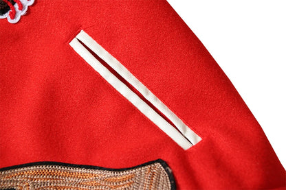 high street color block graffiti embroidery baseball jacket mens leather sleeve woolen patchwork stand oversized winter coats unique default style 938