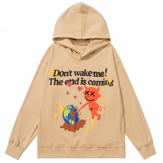 "Don't Wake Up" Unisex Men Women Streetwear Graphic Hoodie Daulet Apparel