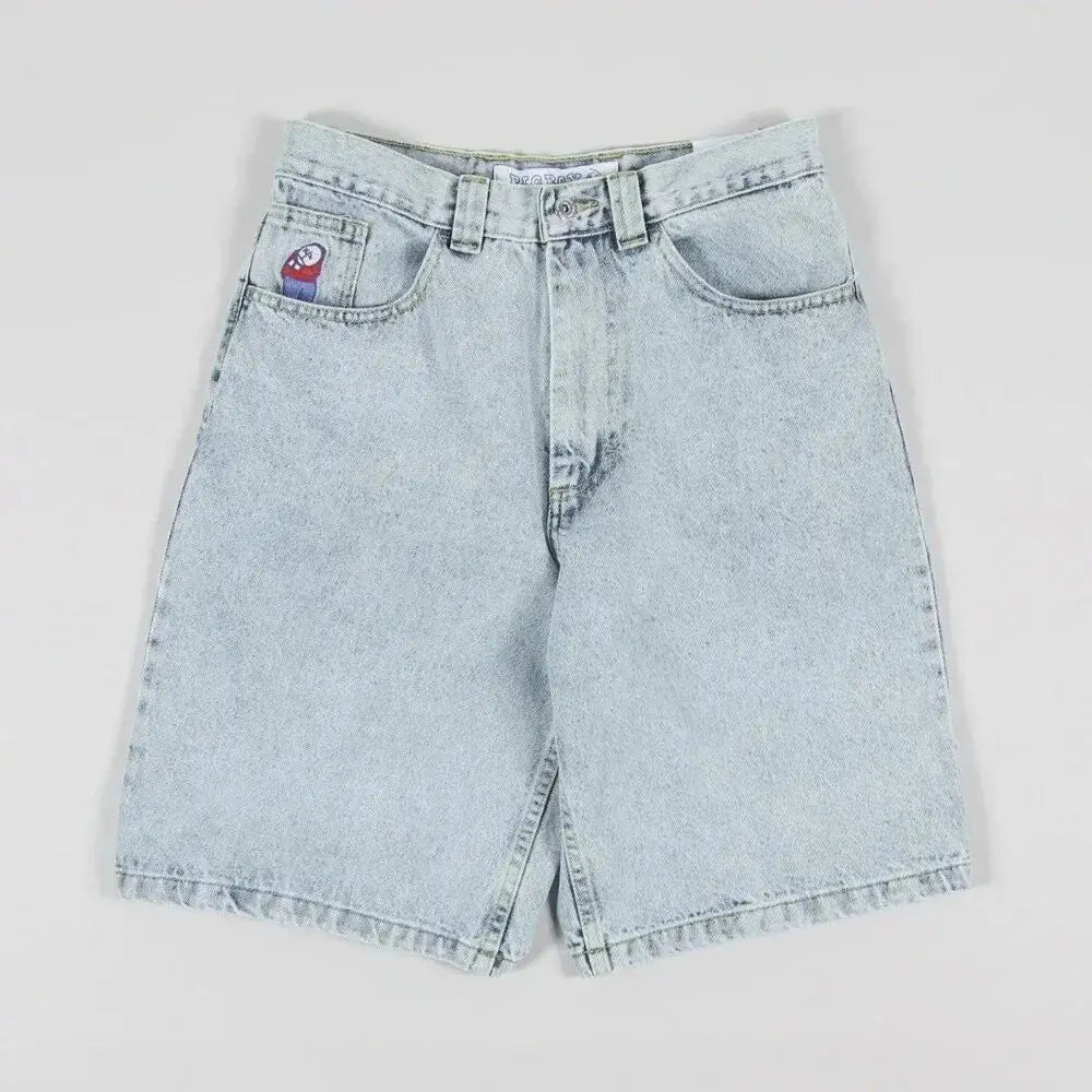 y2k polar skate big boy jeans gothic straight vintage skateboard wide leg denim pants embroidery blue loose jeans men clothing unique jeans style 3708
