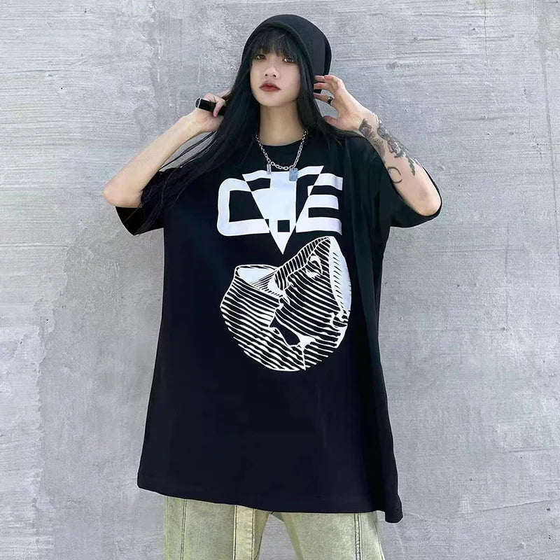 High Quality CAVEMPT Tops Tee Phantom Letter Printing Classic All-match Men Woman Loose O-Neck Summer C.E T Shirt Street King Limited