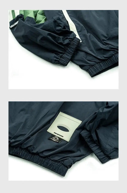 spring korean varsity jacket men women patchwork college coat 2023 color block sport jackets loose windbreaker stand collar unique default style 3275