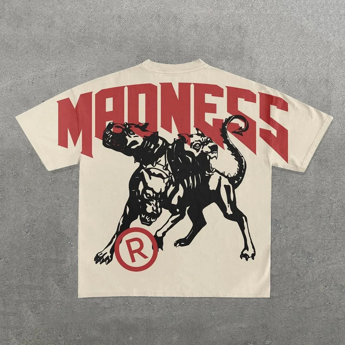 European and American fashion trend cartoon print oversized T-shirt men's Y2K street Harajuku loose short-sleeved T-shirt Street King Limited