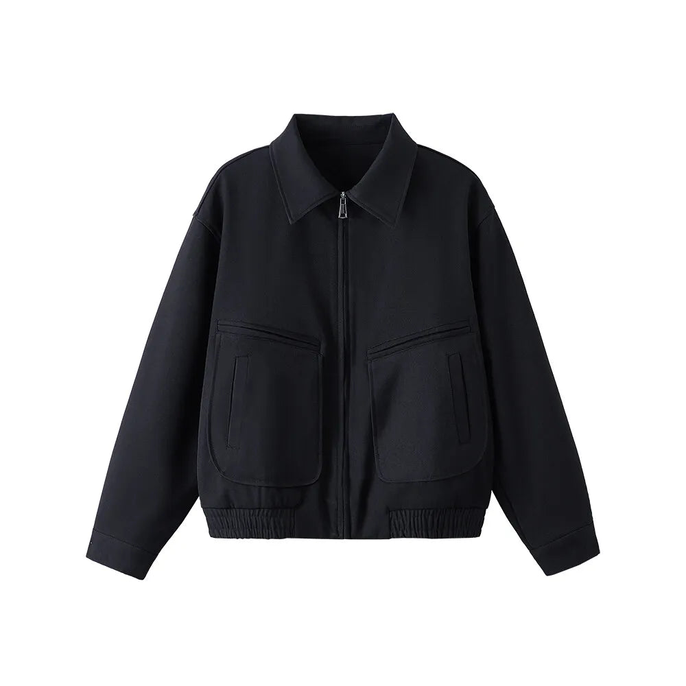 spring retro fashion bomber jacket men loose casual korean streetwear vintage short cargo jacket women autumn coat outerwear unique cargo style 400