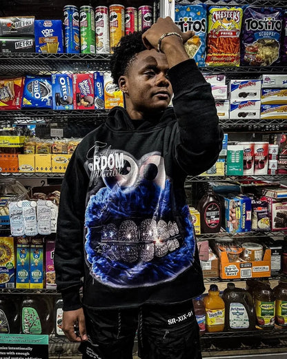2024 Y2k American Street Fashion Brand Casual Anime Print Oversized Hoodie Men Harajuku Hip-hop Retro All-match Pullover Women Street King Limited