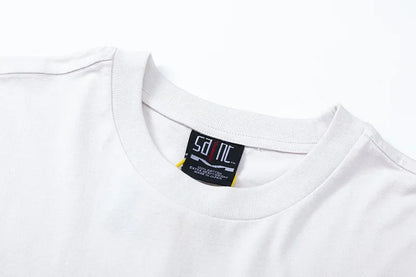 Spring Summer Cotton Vintage Short Sleeve Saint Top Tee Men Woman Casual Fashion T-shirts Street King Limited