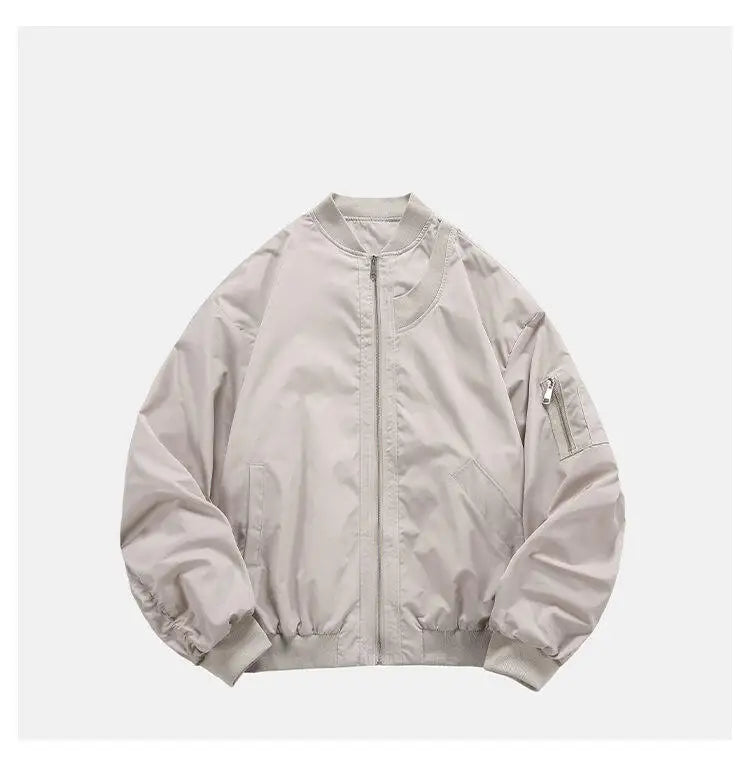 fashion spring autumn jacket men women streetwear fashion loose casual techwear bomber jacket cityboy baseball coat outerwear unique default style 673