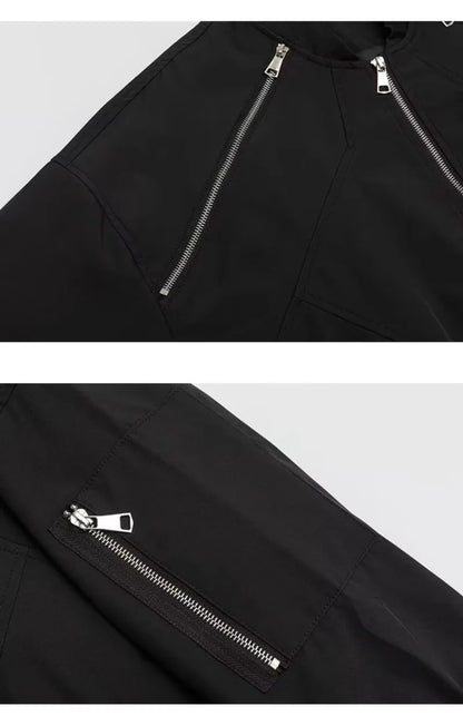 2024 spring american pilot jacket mens multi pocket trendy street loose bomber cardigan couple fashion zipper baseball coats unique default style 2798
