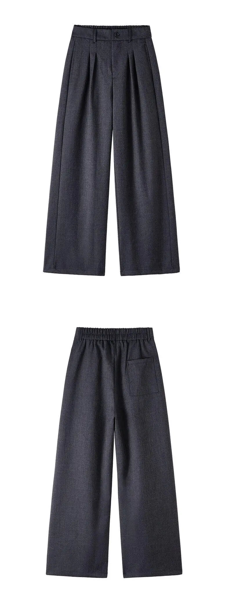 men loose casual korean streetwear fashion vintage straight wide leg suit pants trousers cityboy baggy pants unique default style 1608