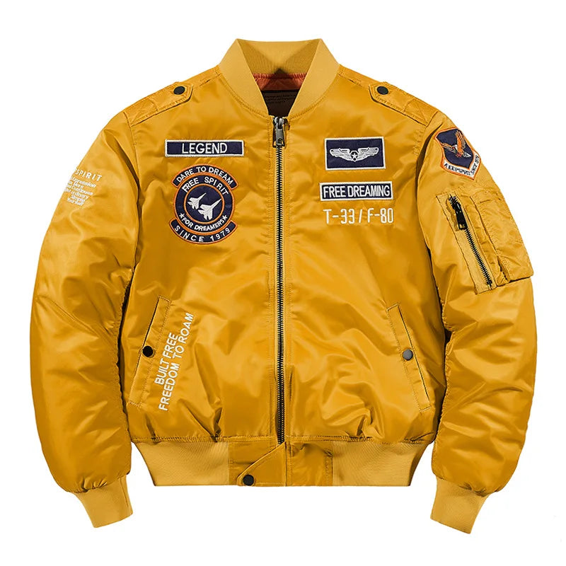 2023 hot bomber jacket mens air force ma 1 military baseball jacket plus size coat thick cargo jacket men clothing unique cargo style 5535