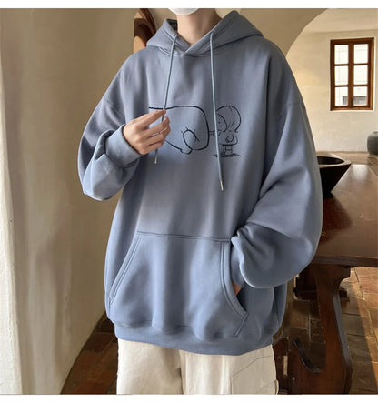 Animecore Statement Graphic Hoodie Layering Essential