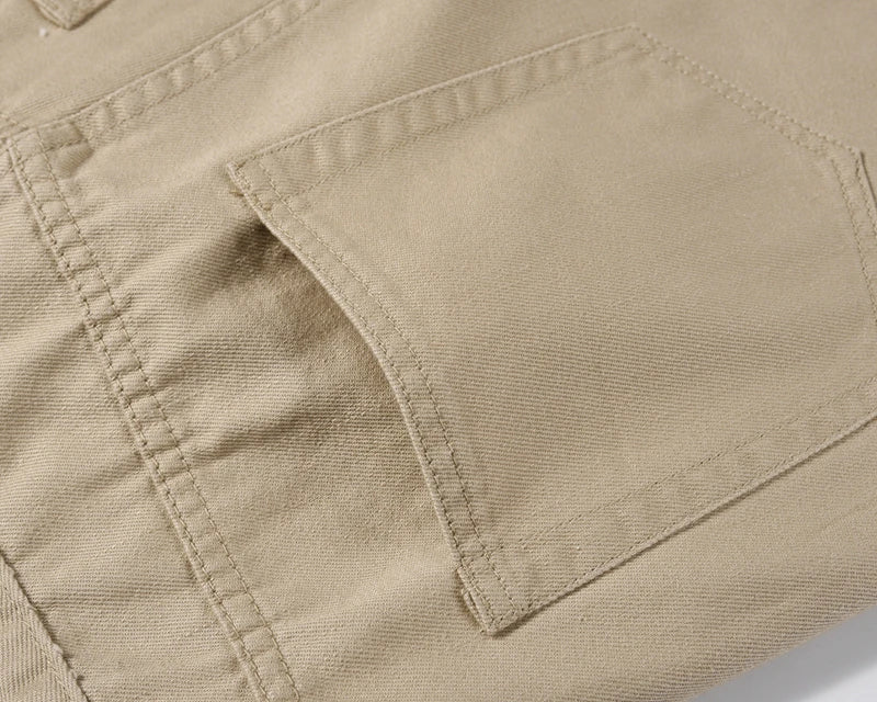 high street magic tape solid color straight jeans cargo pants mens retro harajuku vibe style baggy casual denim trousersrs unique cargo style 1058